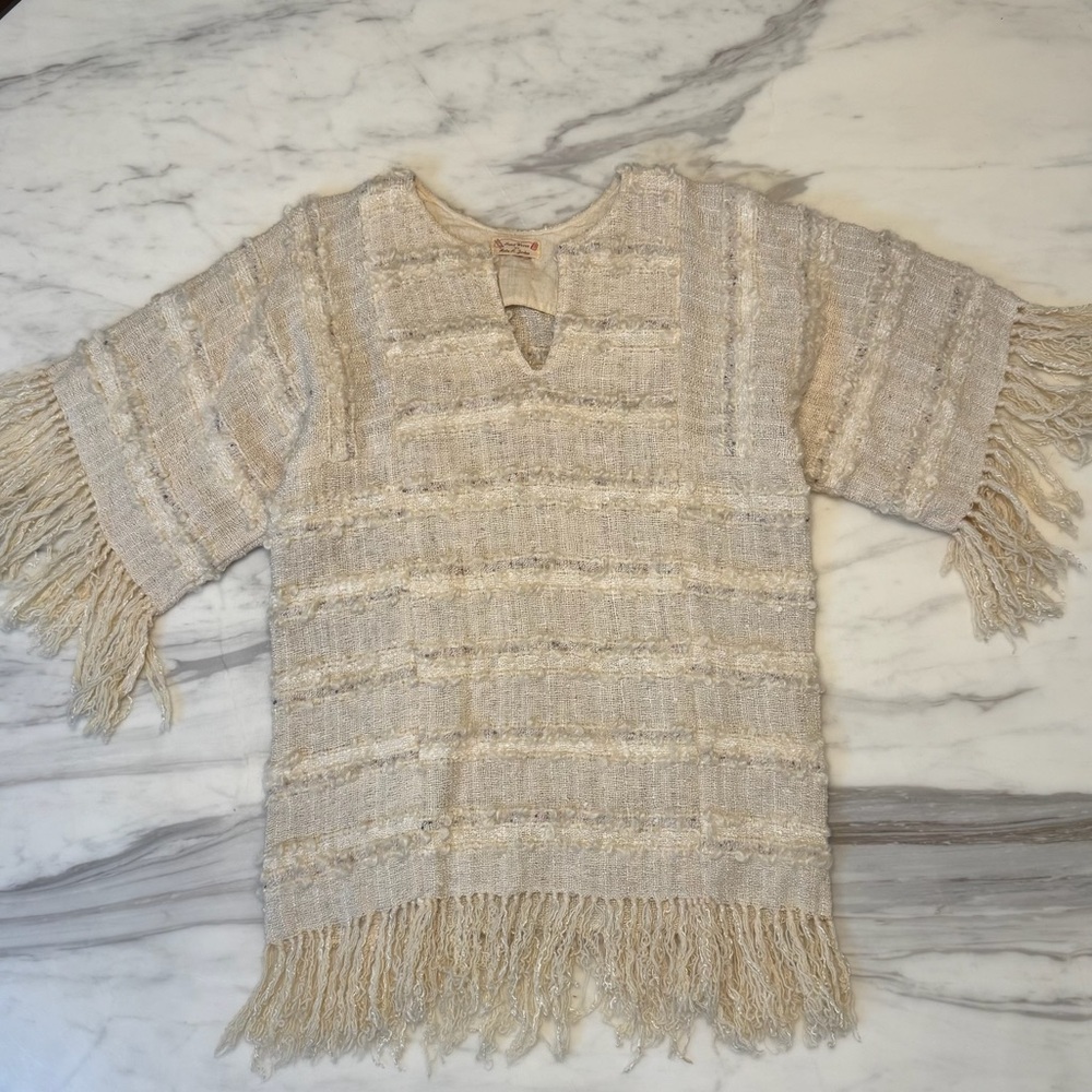 Vintage Hand-Loomed Custom Fabric Blouse